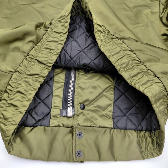 50s Horace Small TUFFY JAC Nylon Jacket 40R Waterbury Brass Buttons USA Green - Picture 8 of 13